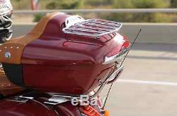 Indian Motorcycle Chrome Script Trunk Rack For 2014-2019 Chieftain, Roadmaster