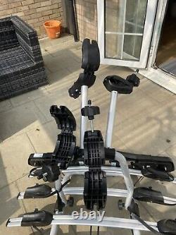 Maypole 4 Bike Carrier Towbar Towball Rear Cycle Rack with Lights