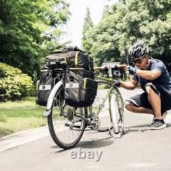 Mountain Road Bicycle Bike 3 in 1 Trunk Bags Double Side Rear Rack Seat Pannier