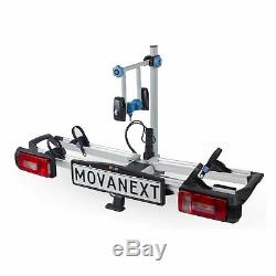 MovaNext Plus 2 Cycle Folding Tilting Carrier Compact Bike Rack Rear Towbar