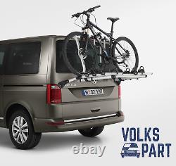 Original VW T6 Support Car Bicycle Rack (4 Bicycles) for Tailgate Rear