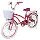 Our Generation 20 Inch Bike With White Basket And Rear Wheel Rack