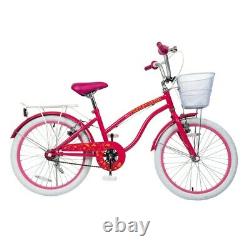 Our Generation 20 Inch Bike with White basket and rear wheel rack