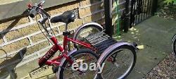 Pashley Tri-1 Folding Tricycle Burgundy 15 Inch Excellent Condition