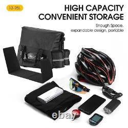 Portable Cycling Trunk Bag 13 25L Bike Rear Rack SeatPack Waterproof Storage