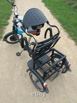 RARE 100% Electric Black Rickshaw Tricycle Pedicab FREE ASSEMBLY INCLUDED