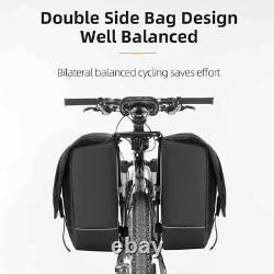 ROCKBROS Bike Rear Rack Bag 30L Pannier Shelf Pouch Waterproof 2Pcs Trunk Bag UK