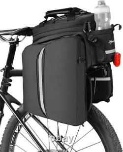 ROCKBROS Bike Rear Rack Pannier Bag Waterproof Bike Rear Seat Bag with Shoulder