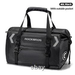 ROCKBROS Motorcycle Rear Seat Bag Waterproof Reflective Storage Bag 20-60L