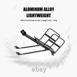 Rear Bike Rack Aluminum Alloy Rear Bike Frame Universal Adjustable Cargo Rac