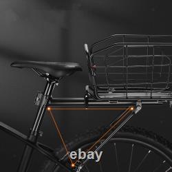 Rear Bike Rack Basket Bike Rear Carrier Rack Bicycle Cargo Rack Basket Bike
