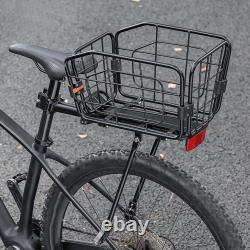 Rear Bike Rack Basket Bracket Retractable Shelf Bicycle Cargo Rack Basket