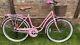 Sold Ladies Girls Bike Bicycle Pink With Basket, Mudguards, Rear Rack 6 Speed