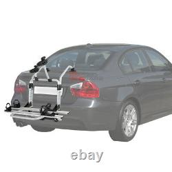 Silver Powder Coated Universal Rear Car Trunk Mount Bike/bicycle Rack Carrier