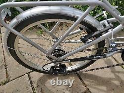 Silver proteam folding bike 16 Wheels 6 Speed Gears + Rear Rack and Stand NEW