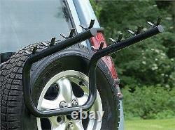 Spare Wheel Mounted 4 Bike Rack Carrier For Land Rover Discovery 2 DA4119