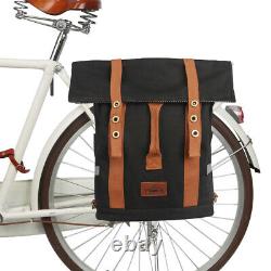 TOURBON Bike Backpack Rucksack Laptop Cycling Commuter Bag Rear Rack Seat Pack