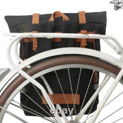 TOURBON Bike Rear Rack Pannier Laptop City Commuter Backpack Cycling Seat Pack