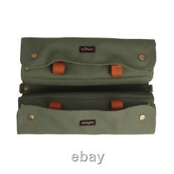 TOURBON Canvas Bicycle Twins Panniers Bike Rear Rack Cycling Storage Pack Green