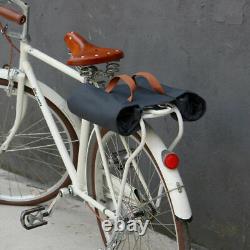 TOURBON Canvas Bike Twins Rear Rack Panniers Bicycle Bag Cycling Travel Pack