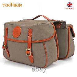 TOURBON Cycling Bicycle Double Panniers Bike Rear Rack Bag Gray UK Special offer