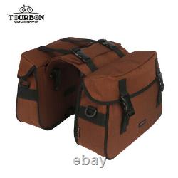 TOURBON Double Panniers Rear Rack Storage Bag for Bike/Motorcycle-Special Offer