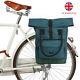 Tourbon Nylon Bike Pannier Rear Rack Cycling Shoulder Backpack Tote Bag Blue Uk
