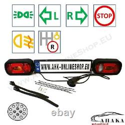 Tail Light Board Boards Plate for Bike Rack Cycle Carrier Car Trailer 13 pin