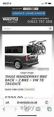 Thule 911 WanderWay 2 Bike Rack, Rear Mounted for VW Transporter VW T6 tailgate