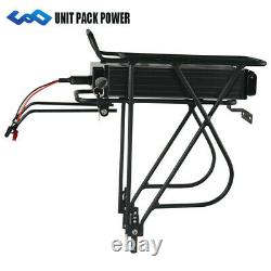 UPP 48V 15Ah Rear Rack E bike Battery Aluminum Case for 1000W Electric Bicycle