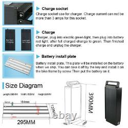 UPP 48V 18Ah Battery Lockable Electric Bicycle Component with Rear Rack 750W 1000W