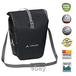 VAUDE Aqua Back bike pannier bag in black, 2 x 24 rear bike rack bag waterproof