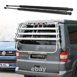 VW CARAVELLE T5 T5.1 GENUINE TAILGATE 4 BIKE BICYCLE HOLDER RACK With GAS STRUTS