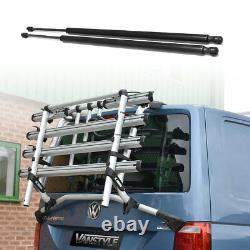 VW CARAVELLE T6 2015 GENUINE TAILGATE 4 BIKE BICYCLE HOLDER RACK With GAS STRUTS