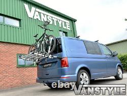 VW CARAVELLE T6 2015 GENUINE TAILGATE 4 BIKE BICYCLE HOLDER RACK With GAS STRUTS