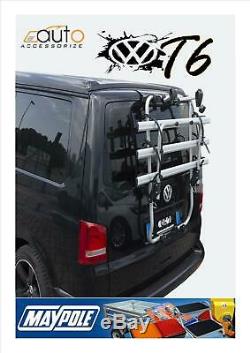 VW Volkswagen T6 CYCLE CARRIER 3 BIKE RACK, REAR tailgate FIT Menabo BC3056