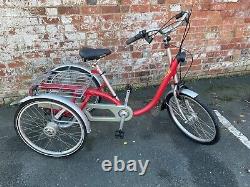 Van Raam Vaalten Handmade Quality Maxi Adult Red Trike Tricycle With Rear Rack