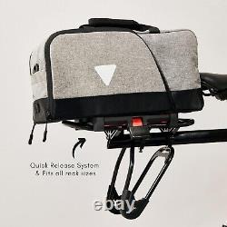 Vincita Nash Bike Trunk Bag Universal Quick-Release Fit All Rear Racks (Grey)