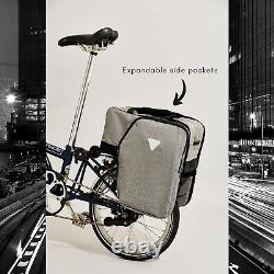 Vincita Nash Bike Trunk Bag Universal Quick-Release Fit All Rear Racks (Grey)