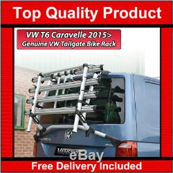 Vw Caravelle T6 Genuine Volkswagen Rear Travel Folding Bike Bicycle Holder Rack