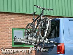 Vw T6 Caravelle 2015-19 Genuine 4 Bike Tailgate Bicycle Rack & 1200n Gas Struts