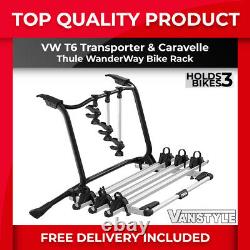 Vw Transporter T6 T6.1 Tailgate Thule Wanderway 3 Bike Bicycle Cycle Holder Rack