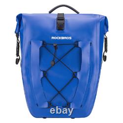 Waterproof Bike Bag 25L Travel Cycling Bag Rear Rack Tail Seat Bag Panniers 1PCS