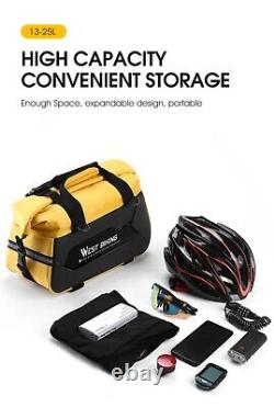 Waterproof MTB Bike Pannier Hard Shell Bicycle Bag Black Yell / 10 Day Delivery