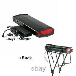 X-GO 36V 13AH 500W 750W LED Lithium Battery For Electric Bicycle Rear Carrier
