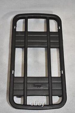 Yepp Maxi Silver EF Rear Rack Mount Child Bike Seat + Rack Adaptor